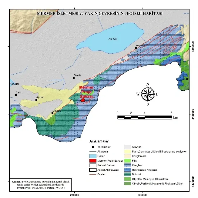 Denizli Gölcük köyü Mermer Maden Ocağı Ekosistem Değerlendirme Projesi
